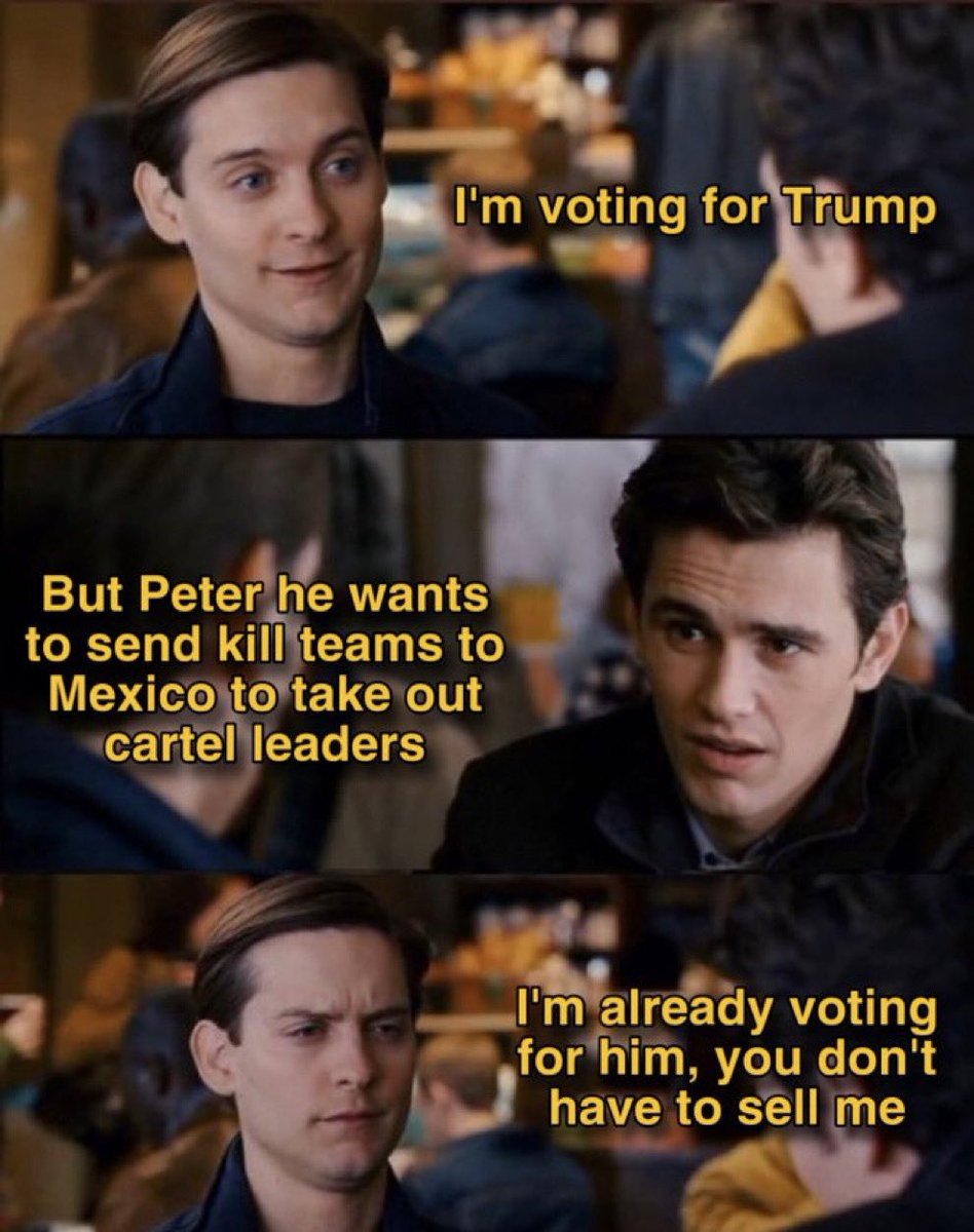 GuntherEagleman's tweet photo. I’m voting for Trump. https://t.co/HYwvm5GH02