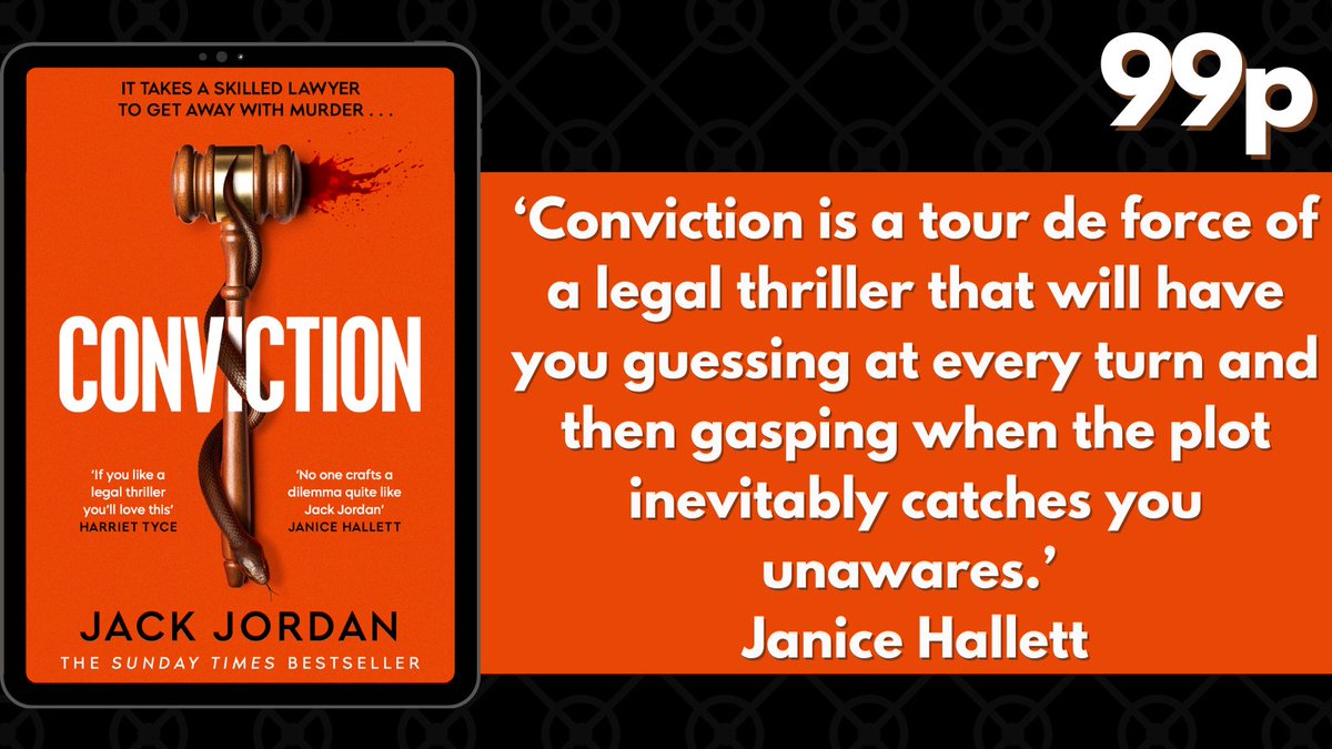 'A masterclass in misdirection. Smart, stylish, taut and twisting. Conviction is Jack Jordan’s best yet' Chris Whitaker The tense legal thriller #Conviction by @JackJordanBooks is now only 99p! Don't miss out! amzn.to/4bd05II