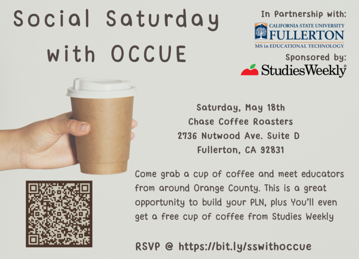 Orange County CUE (@occue) on Twitter photo We hope you'll join us on Saturday, May 18th! Register at bit.ly/sswithoccue We hope you'll join us on Saturday, May 18th! Register at bit.ly/sswithoccue