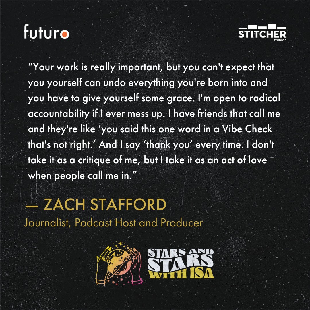 In the latest #StarsandStarswithIsa, @isanaka discusses @ZachStafford's Pisces sun, Pisces moon, and Leo rising, and how together, they allow him to ride the in-between spaces and identities that can’t be contained nor easily defined. FULL EPISODE ➡️ bit.ly/starszach