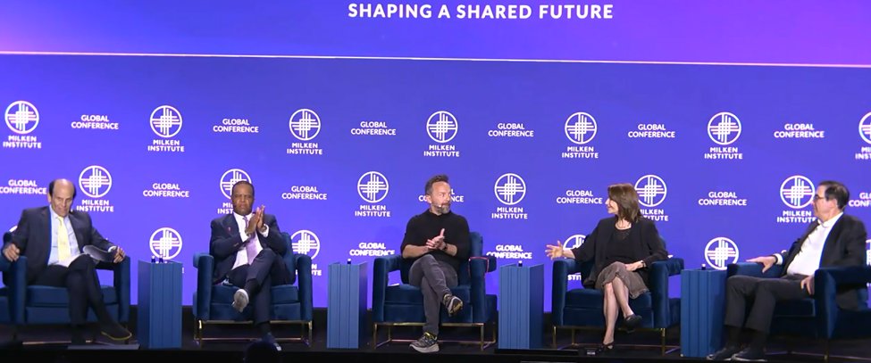 Delivering facts on @MilkenInstitute main stage today: - 83 million U.S. workers have no savings in individual retirement accounts. - Millions can’t retire at same standard of living and have minimal retirement security. - U.S. has highest elder poverty rate of any rich nation.