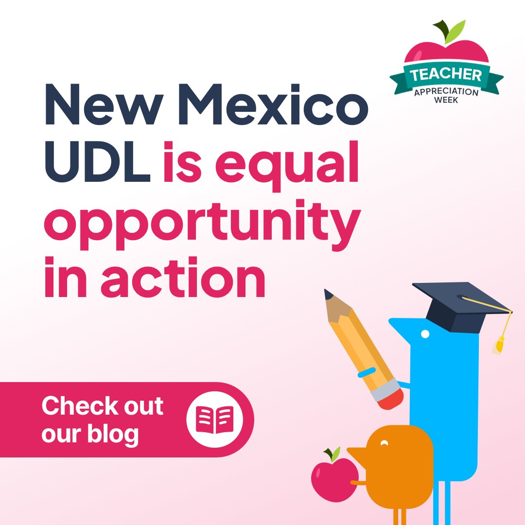 Celebrating #TeacherAppreciationWeek with @janeamenicucci, whose #UDL initiative is transforming #education in New Mexico! With 24 years of experience, she launched the New Mexico UDL Project, providing tools for educators to make learning #accessible: text.help/25HLcQ