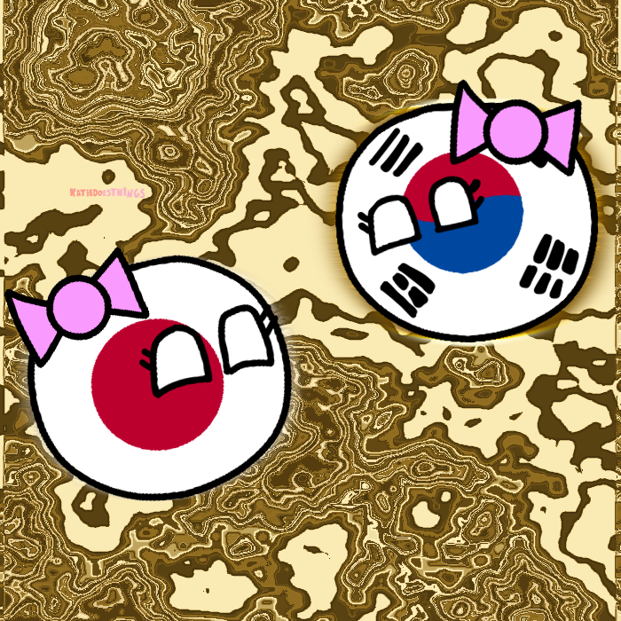 KatieDoesThing's tweet photo. BESTie :DDDD #countryballs #countryballart #countryball #japan #southkorea https://t.co/7pWn0Ea2Gs