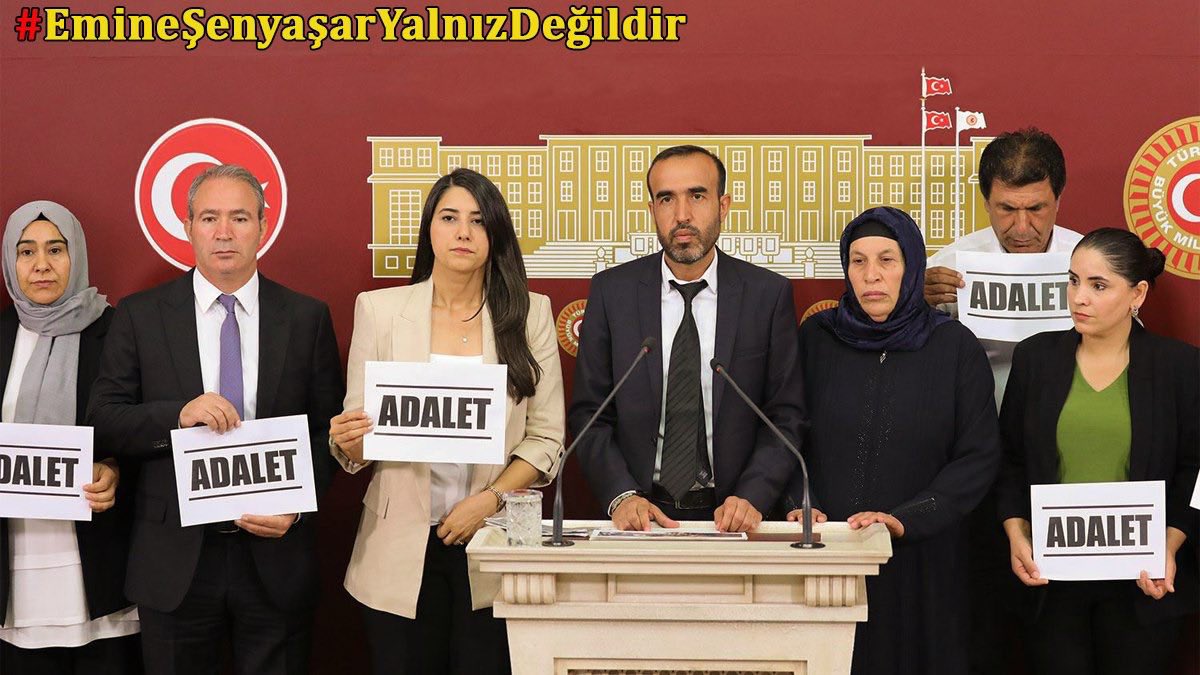 Yıllardır ADALET bekleyen Emine Şenyaşar’ın haklı mücadelesinin yanındayız. Adalet yerini bulsun, bu zulüm sona ersin! #EmineŞenyaşarYalnızDeğildir