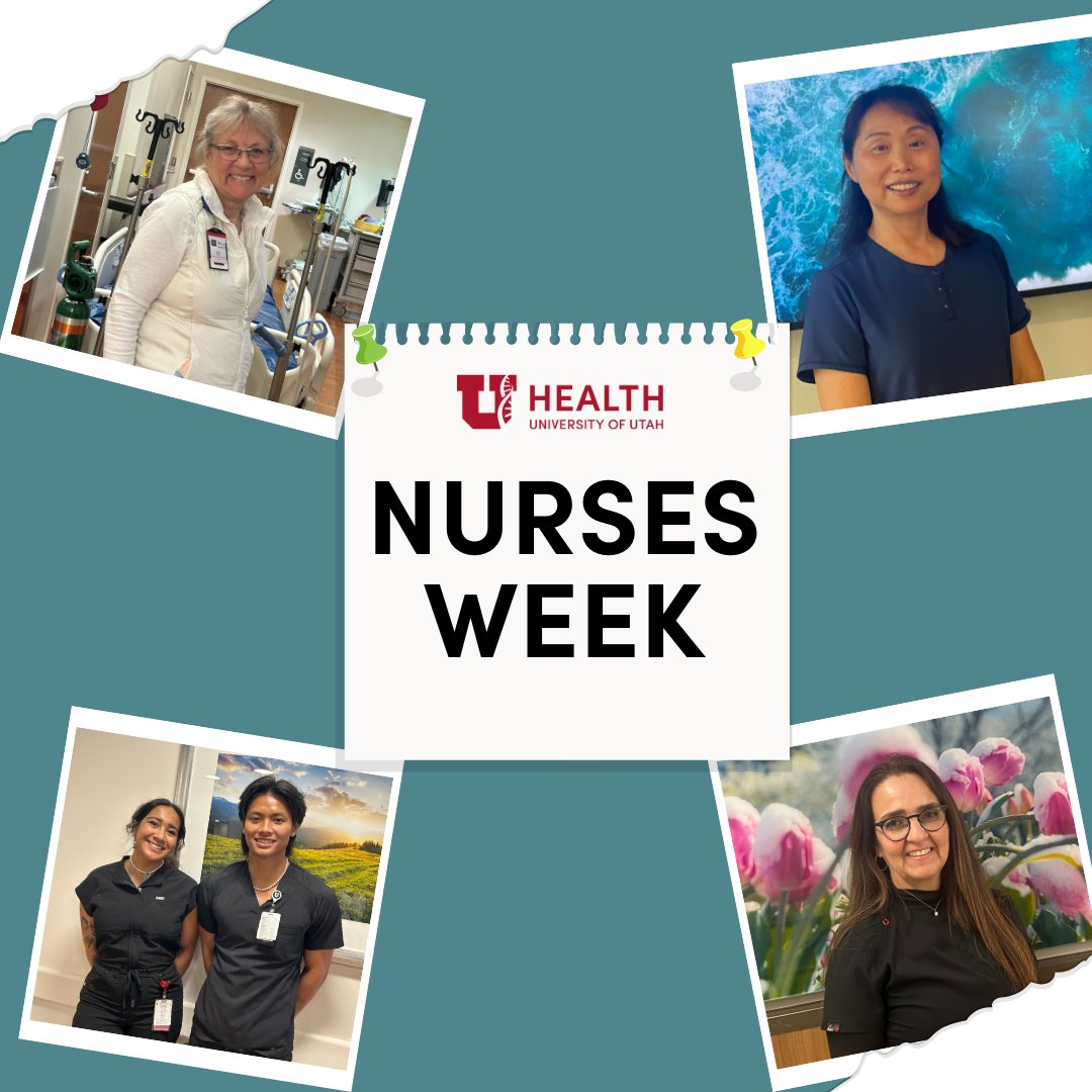 Shoutout to our nurses making a difference every single day. This Nurses Week, we honor YOU. Tag a nurse in the comments to show them some love! #UofUHealth #NursesWeek
