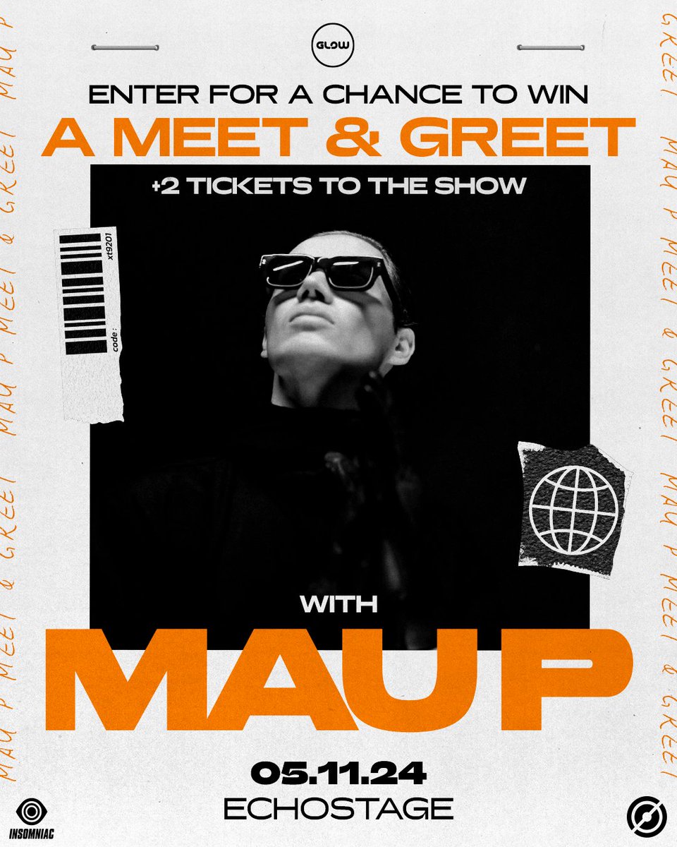 Win a 𝗠𝗲𝗲𝘁 & 𝗚𝗿𝗲𝗲𝘁 with @realmaup ⛓🖤 Enter for a chance to win a Meet & Greet with #MauP before his set at #Echostage this Saturday, May 10th. Lock in your ticket & tag your +1 below to enter. Secure your tickets now at the 🔗 tix.echostage.com/MAU-P