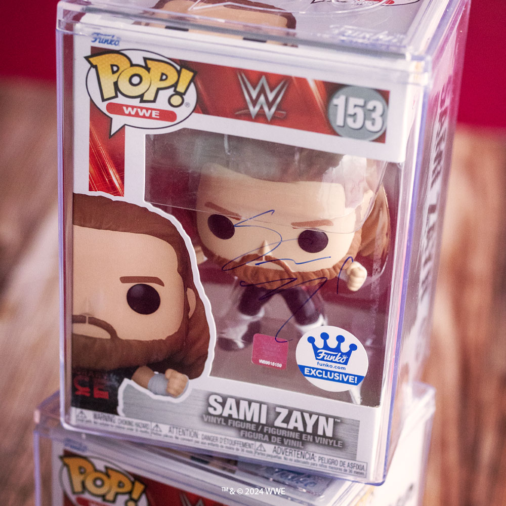 We’re giving away two signed Pop! WWE Superstar Sami Zayn figures. 

To Enter:
💥 Follow @OriginalFunko on IG & X
💥 Like this post
💥 Comment your favorite Wrestlemania 40 moment

One winner from each platform will be selected on Friday, May 10th at 12pm! #Funko #FunkoPop
