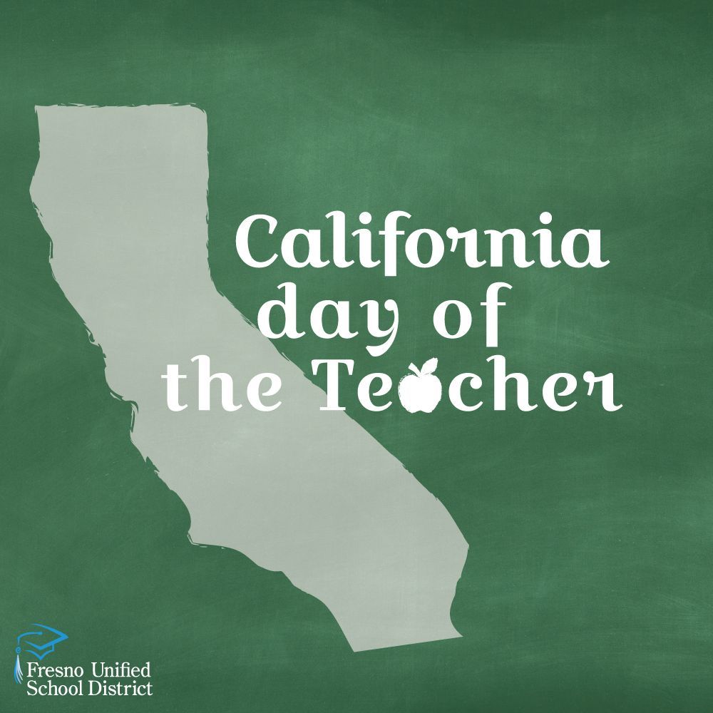 🍎Celebrating California Day of the Teacher with immense gratitude and admiration! Let's keep the love and acknowledgment flowing for these incredible educators this National Teacher Appreciation Week and beyond! 💙 #FUSDFamily