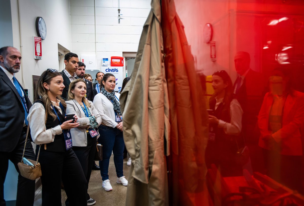Today, GVSU was honored to host the Americas Competitiveness Exchange at our downtown campus. Delegates from 18 countries visited as we shared our work to connect industry and education within the areas of engineering and computing. @gvsuPCEC <a href="/kessentiniglp/">Marouane Kessentini</a> <a href="/MEDC/">Michigan Economic Development Corporation</a>