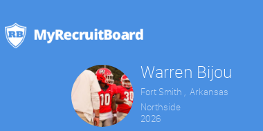 2026 Warren Bijou @bijou_warren11 Fort smith , AR Northside @ChokeFootball 5'7', 160, 4.8 QBDT FS myrecruitboard.com/#/athlete/a298…