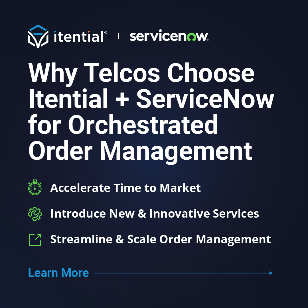 With Itential + @ServiceNow, Telcos can accelerate time to market to introduce new services. If you’re at #K24, stop by booth 4526 to see how the new Itential App for ServiceNow OMT can connect ServiceNow to your infrastructure & streamline fulfillment. bit.ly/3UOPdeD