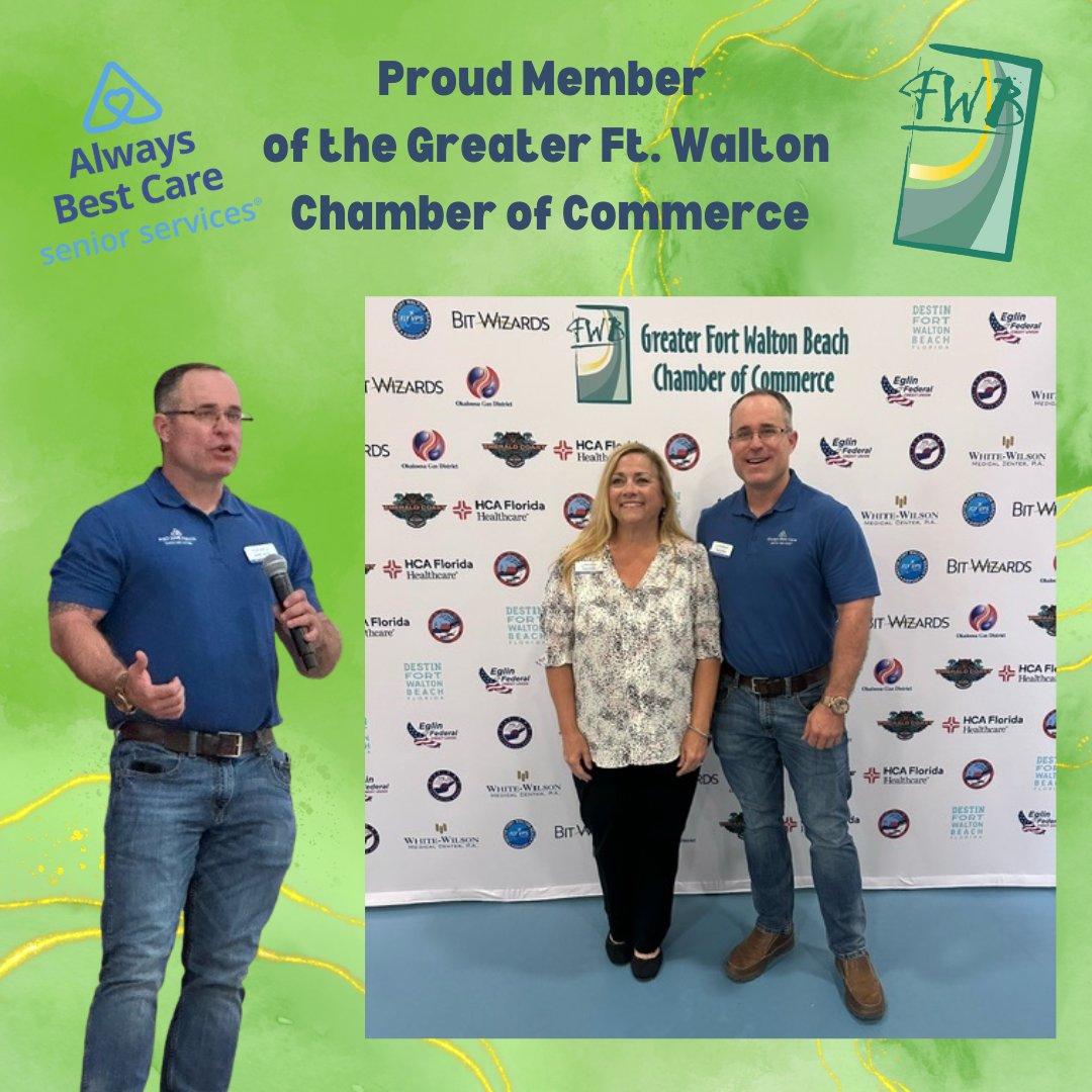 We are a new member of @FWBChamber! 🎉 It was an honor to address fellow chamber members on the services Always Best Care is bringing to the local community! 

#B2B #ChamberOfCommerce #FriendlyNeighbors #WECANHELP  #Shalimar #AlwaysBestCare #SeniorCare #SeniorServices