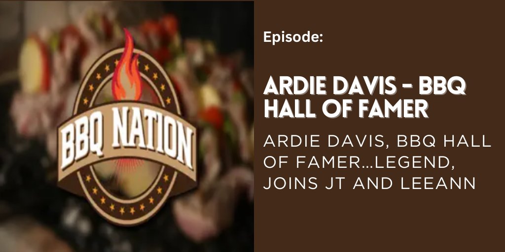 Jeff Tracy, “The Cowboy Cook”, Joins: Ardie Davis - BBQ Hall Of Famer BBQ Nation: Changing this world, one recipe at a time @cowcook57 @tpc_ol @pds_ol @foa_ol @allsc_ol @alltc_ol @wh2pod @sports_ol @junkwax_ol #podernfamily . Web: apple.co/412wzkU?utm_me…