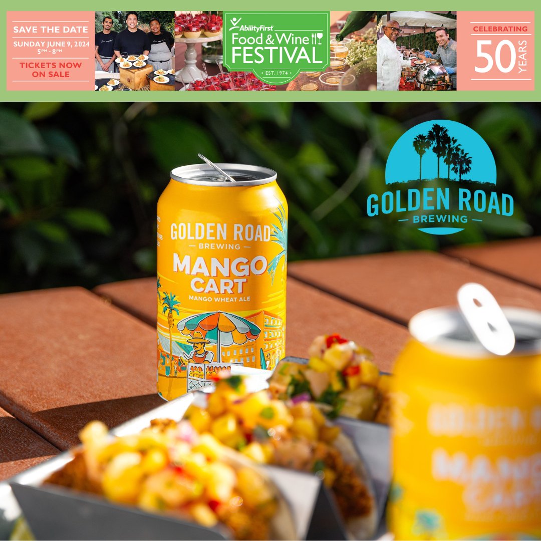 AbilityFirstLA's tweet photo. We love @Goldenroadbrew!! We can't wait to see one of our favorite beer companies back at this year's Food & Wine Festival on June 9th. Cheers!! Tickets and tables at https://t.co/nQ2S6M4eaz
#donate #support #abilityfirst #goldenroadbrewing https://t.co/RzdnmCXtSt