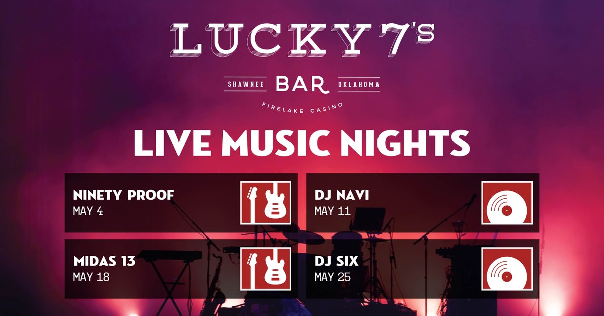 Come join us at Lucky 7's this May for our exciting specials! Don't miss out on our Karaoke nights and live music every weekend. #lucky7s