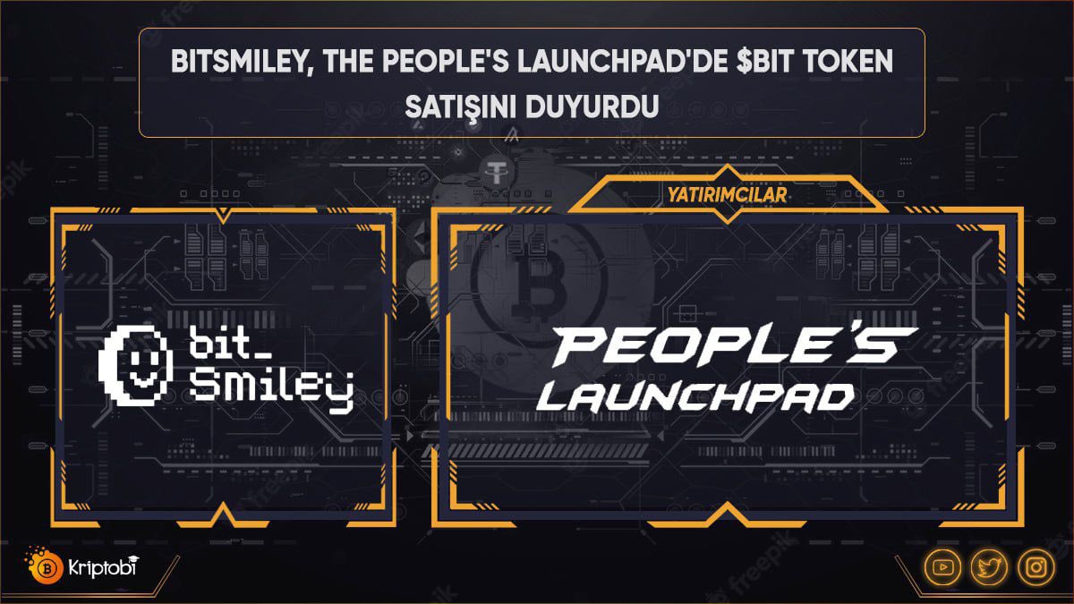 📌 bitSmiley, Particle Network tarafından desteklenen The People's Launchpad'de $BIT token satışını duyurdu! ▫️Daha önce OKX Ventures, ABCDE, CMS Holdings, Foresight Ventures ve KuCoin Ventures gibi isimlerden yatırım alan @bitsmiley_labs Particle Network tarafından desteklenen