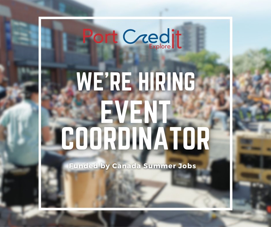 We are hiring an Event Coordinator! If you are an highly organized and creative individual who is looking to help enhance events and activations #INThePort, we welcome you to apply for the seasonal Events Coordinator position. portcredit.com/community-news…
