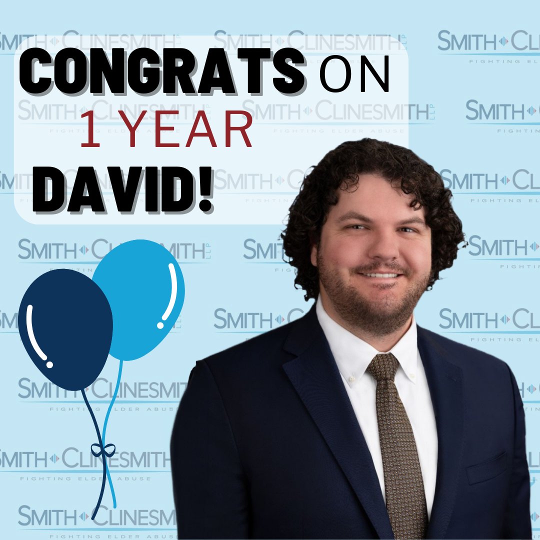 Happy 1 year work anniversary to our Probate Law Clerk, David! While he's taking a break to study for the Texas Bar exam, we couldn't be prouder of his dedication and hard work. Best of luck, David! 🎉📚 👏 🌟 
#WorkAnniversary #TeamSmithClinesmith #workaversary #lawfirm #lawyer