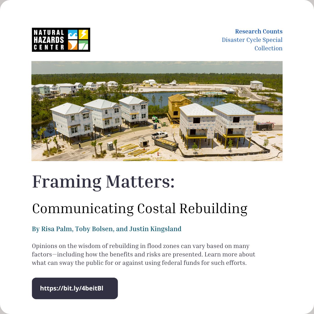 What drives opinions about federal investment in coastal rebuilding? Find out in the latest #ResearchCounts article. bit.ly/4beitBl