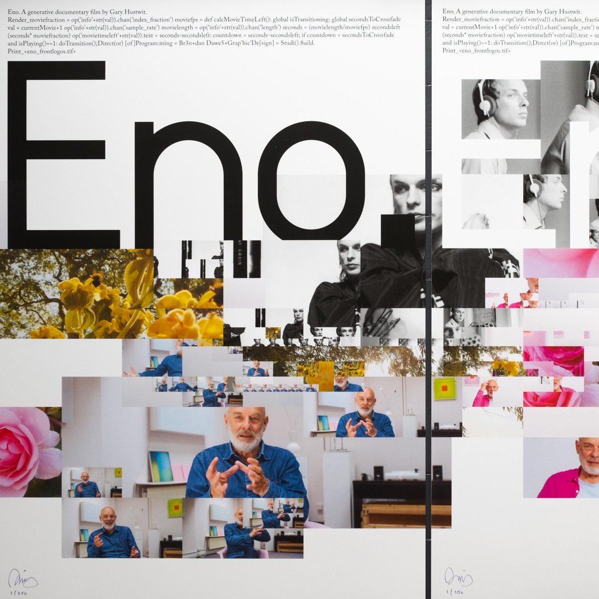 This Friday: @gary_hustwit's ENO – a generative, constantly shifting documentary of Long Now cofounder Brian Eno – premieres in San Francisco at the Palace of Fine Arts Theatre, co-presented with @SFMOMA Get your tickets now for the two screenings: hubs.ly/Q02wBnTT0