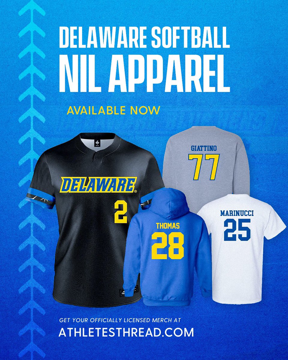 Support your favorite Blue Hens and get yourself some NIL gear ahead of the CAA Tournament! ⬇️ 🔗: bit.ly/4by3Ybr
