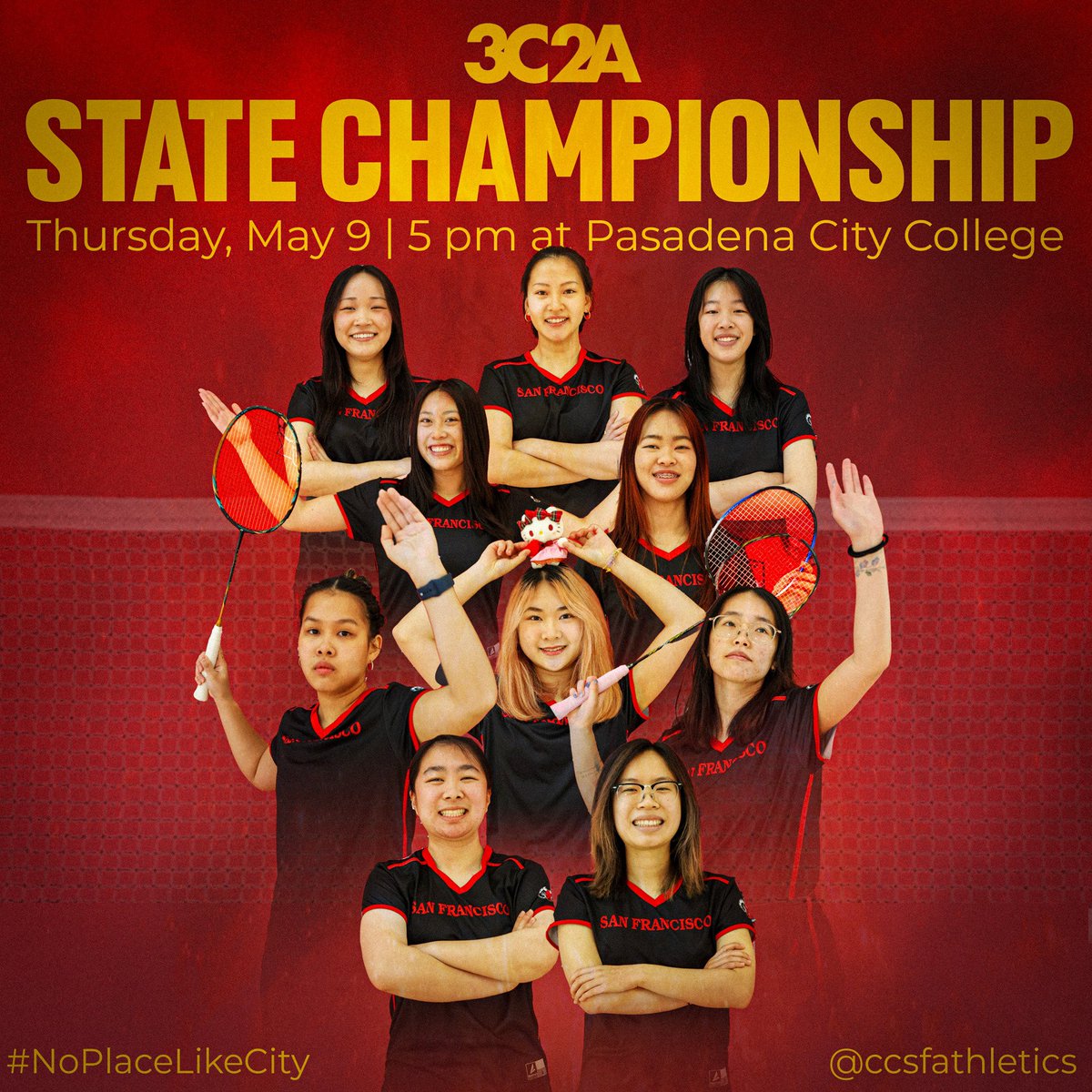 City Badminton will be representing City at the State Championships 🌉🔥 #NoPlaceLikeCity