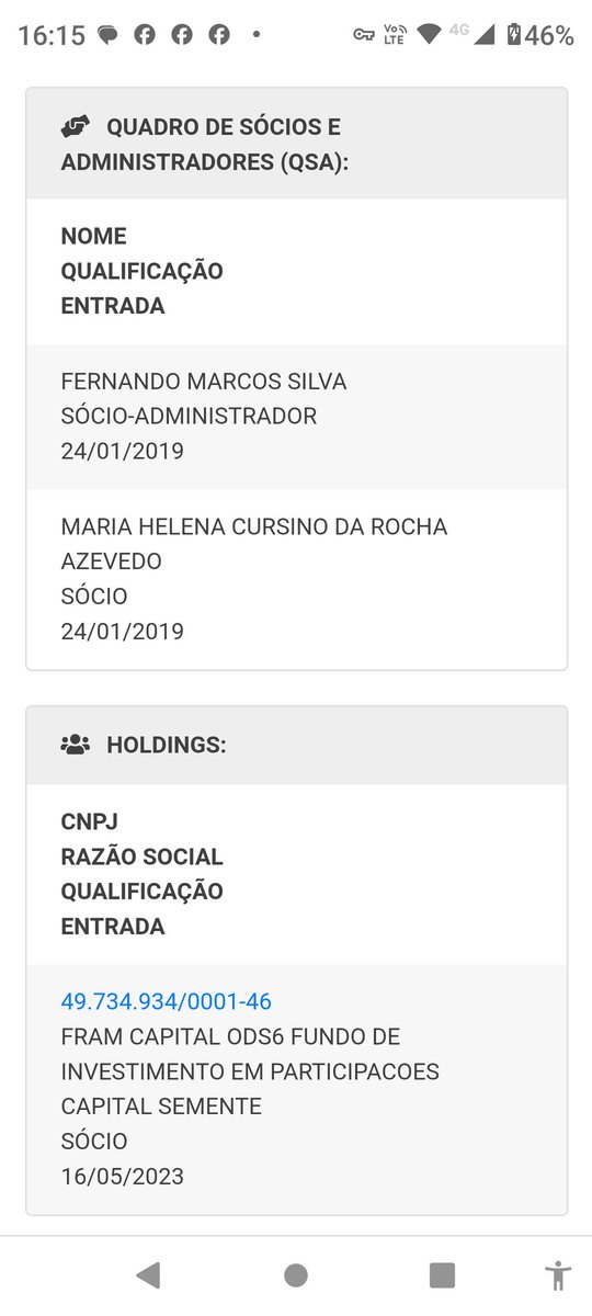 @obobnunes Um dos sócios da empresa Pwtech é esse fundo de investimento com abertura do CNPJ em 27/022023, o curioso é que no quadro societário não aparece nenhum sócio, e o capital social da empresa é, pasmem R$ 0. Quem puder investigar mais!