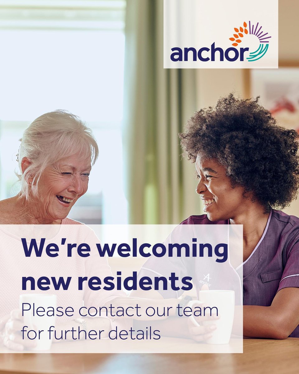 We're welcoming new residents and open to appointments #Westbyfleet #addlestone @AnchorLaterLife