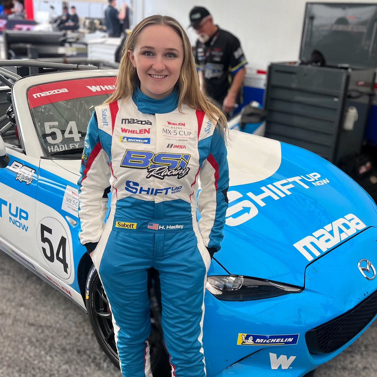 #RaceWeek 🥳 @HeatherHadley54 and the @MazdaMX5Cup field are heading West this weekend to race at @WeatherTechRcwy Laguna Seca! #ShiftUpNow #WomenInMotorsport