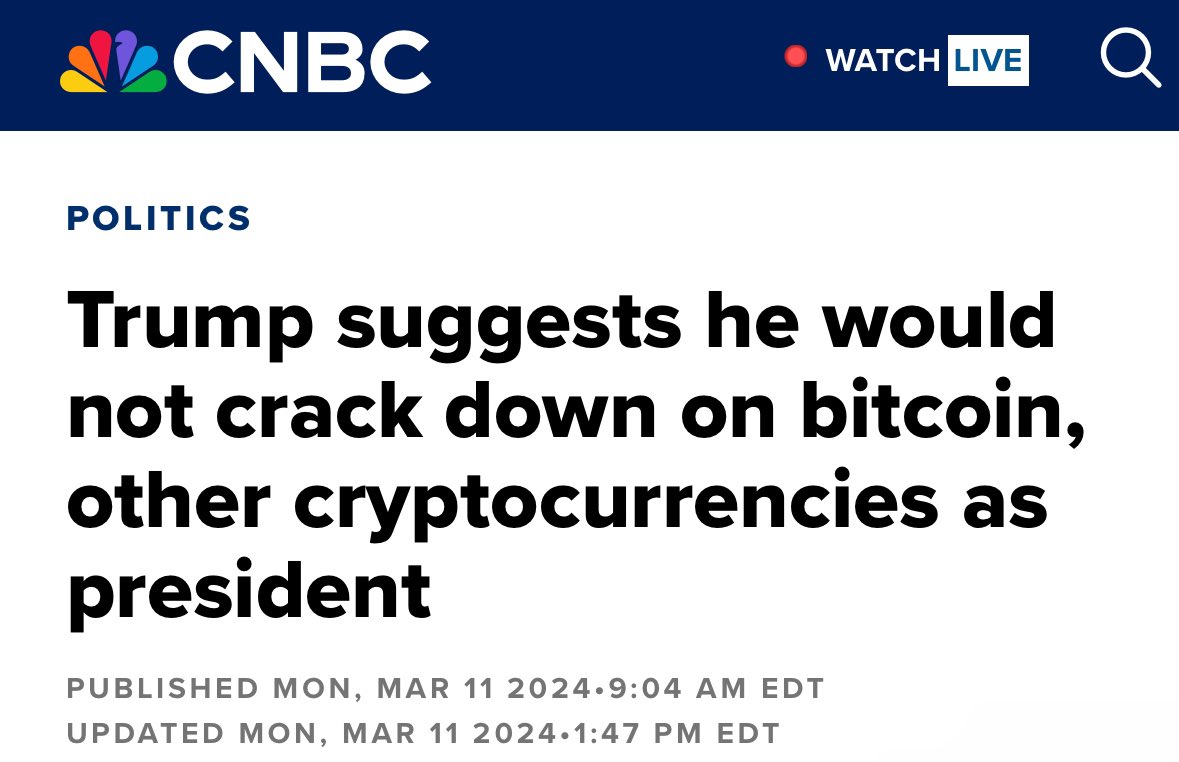 Trump winning is the most bullish scenario for crypto