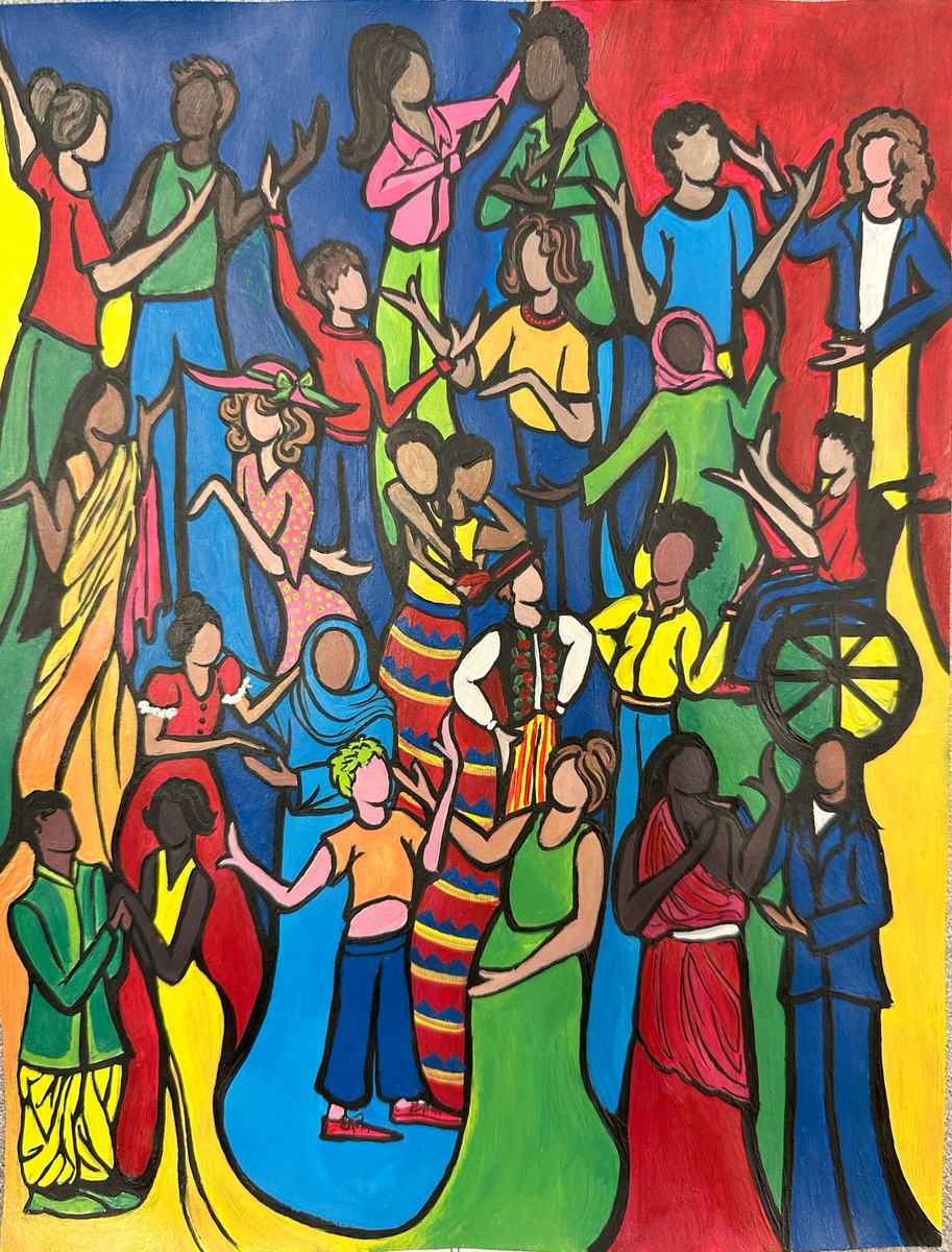 Congratulations to Fain, who won the level 4 MSHS World Language Week Poster Contest! Fain’s artwork is a representation of how language connects people across every culture & community. It breaks down barriers & fosters communication. ¡Felicidades! @m_south_hs @MSHSactivities