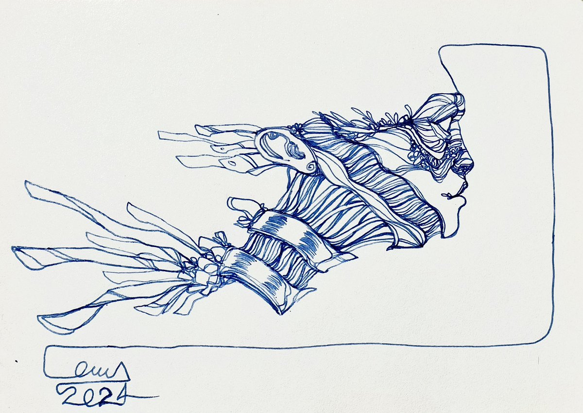OmidHassanii's tweet photo. "Eternal torment"
"Love is a fire that accumulates in the anguish of the soul and transforms into eternal torment in the sanctuary of love"
ink drawing on paper ✍️
🤍 50 ed 🤍 1 $XTZ 🤍link⤵️
for #tezoslines challenge on @objktcom
#tezoscommunity #nftart #NFTs #art https://t.co/hHO3zSXnyY