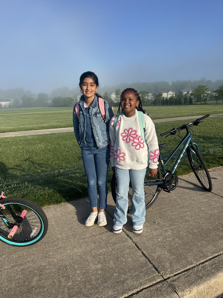 Bike to School Day was a success - 318 bikers!!