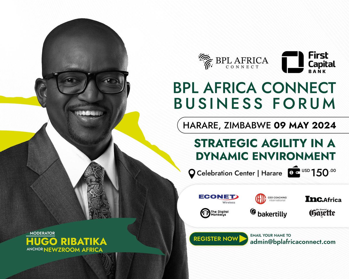 thrilled to invite you to a seminal seminar on “Strategic Agility in a Dynamic Environment,” moderated by Hugo Ribatika, news anchor renowned for his insightful interviews with global leaders. Join us as we host a panel of distinguished experts, each a luminary in their field.