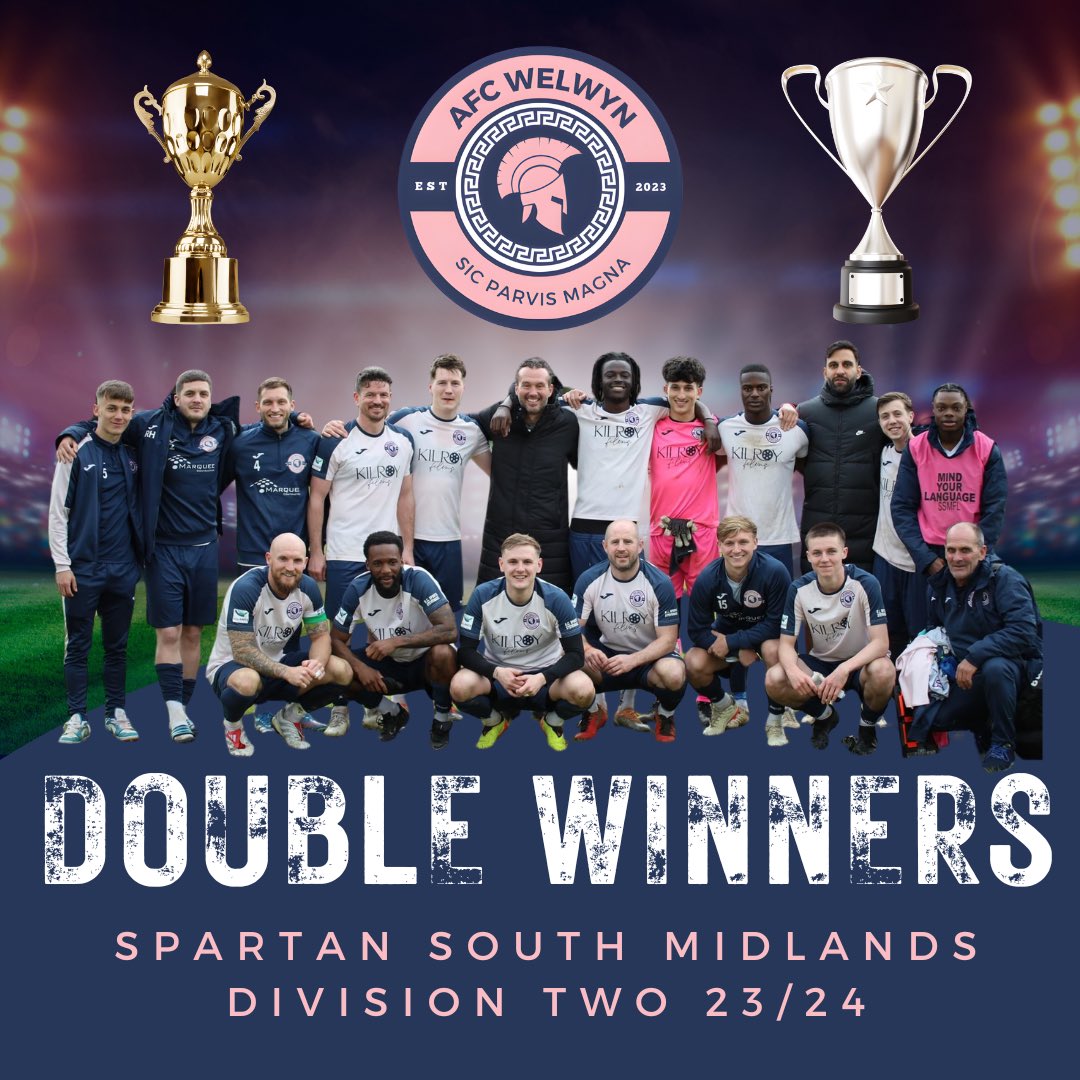 🏆🏆DOUBLE WINNER🏆🏆 WE DONE IT!! AFC WELWYN DONE IT!! Outrageous Ambition Update.. Promotion ✅ League Title ✅ League Cup ✅ UP THE ROMANS💪🏽