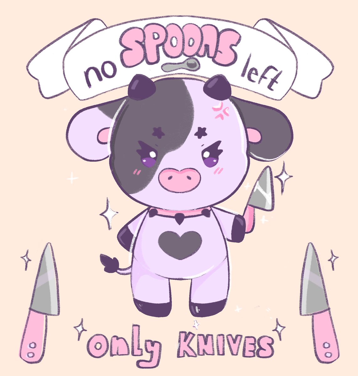 No spoons left, only knives! 🔪🔪