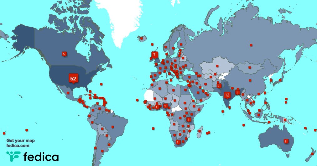 Special thank you to my 38 new followers from Kenya, and more last week. fedica.com/!ChrisPawelski