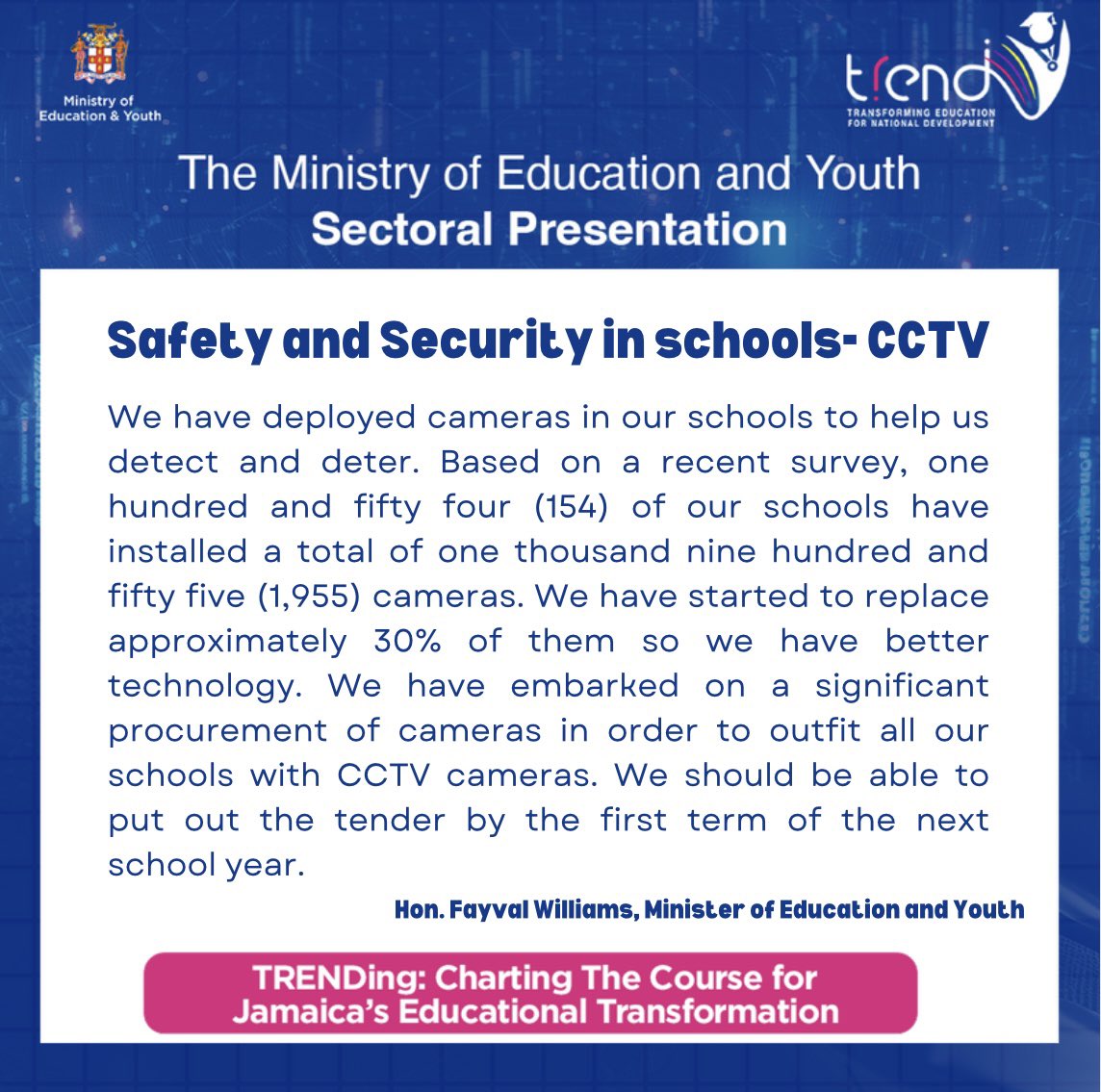 We're investing in the latest CCTV technology to detect and deter, ensuring our students and educators can thrive.