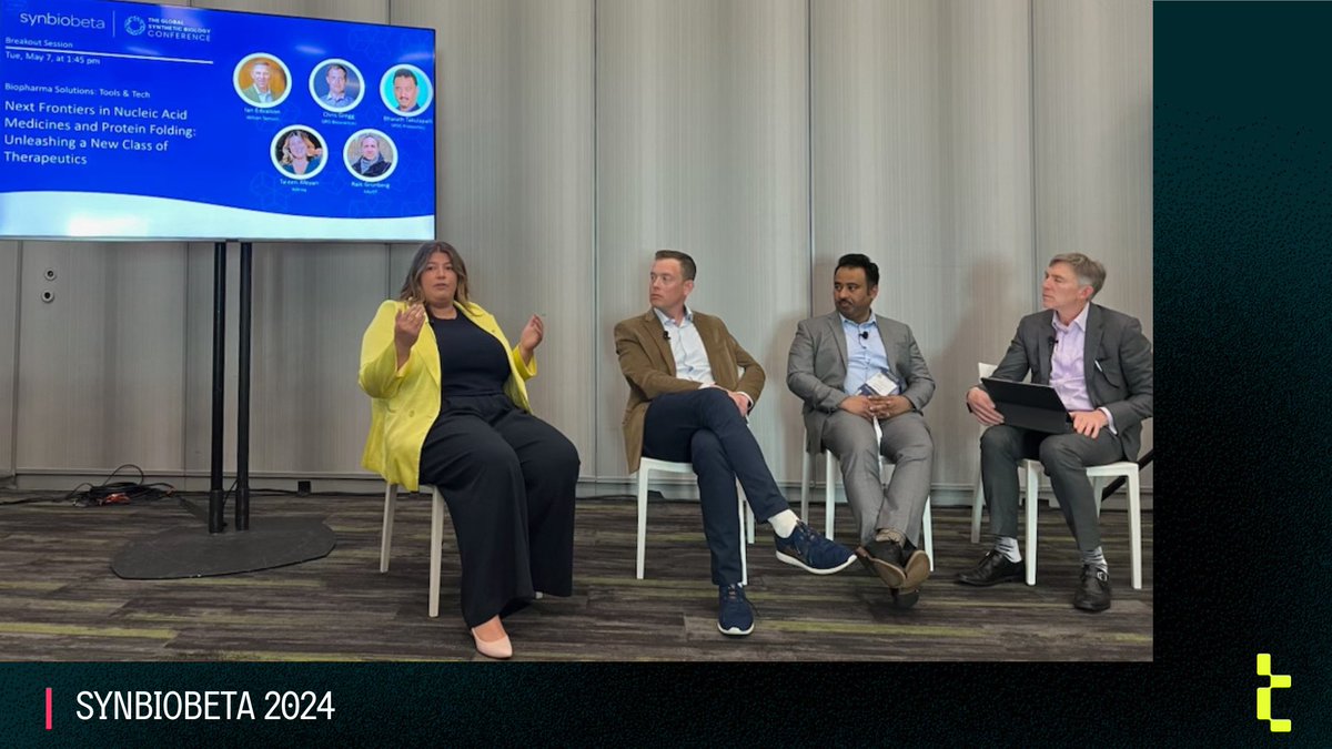 Thanks to all who attended this panel at #SynBioBeta2024 and to @SynBioBeta for the opportunity to share our platform approach to unlocking #tRNA’s unique ability to scale #geneticmedicines for #rarediseases.

If you missed it, see recent podcasts here:
alltrna.com/press