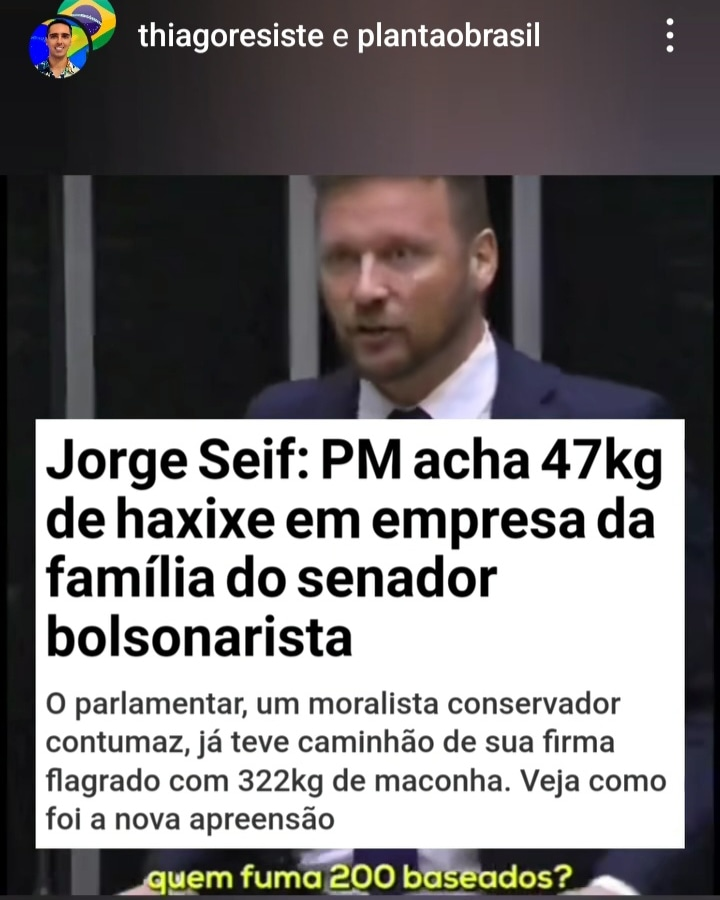 Santa Catarina bolsonarista está de parabéns, senador ligado ao tráfico de drogas, 22 prefeitos bolsominions presos por corrupção e mais alguns sendo ainda investigados, aqui o povo não vota em ladrão, nem em corrupto, muito menos em traficante, o recado está dado para o Brasil