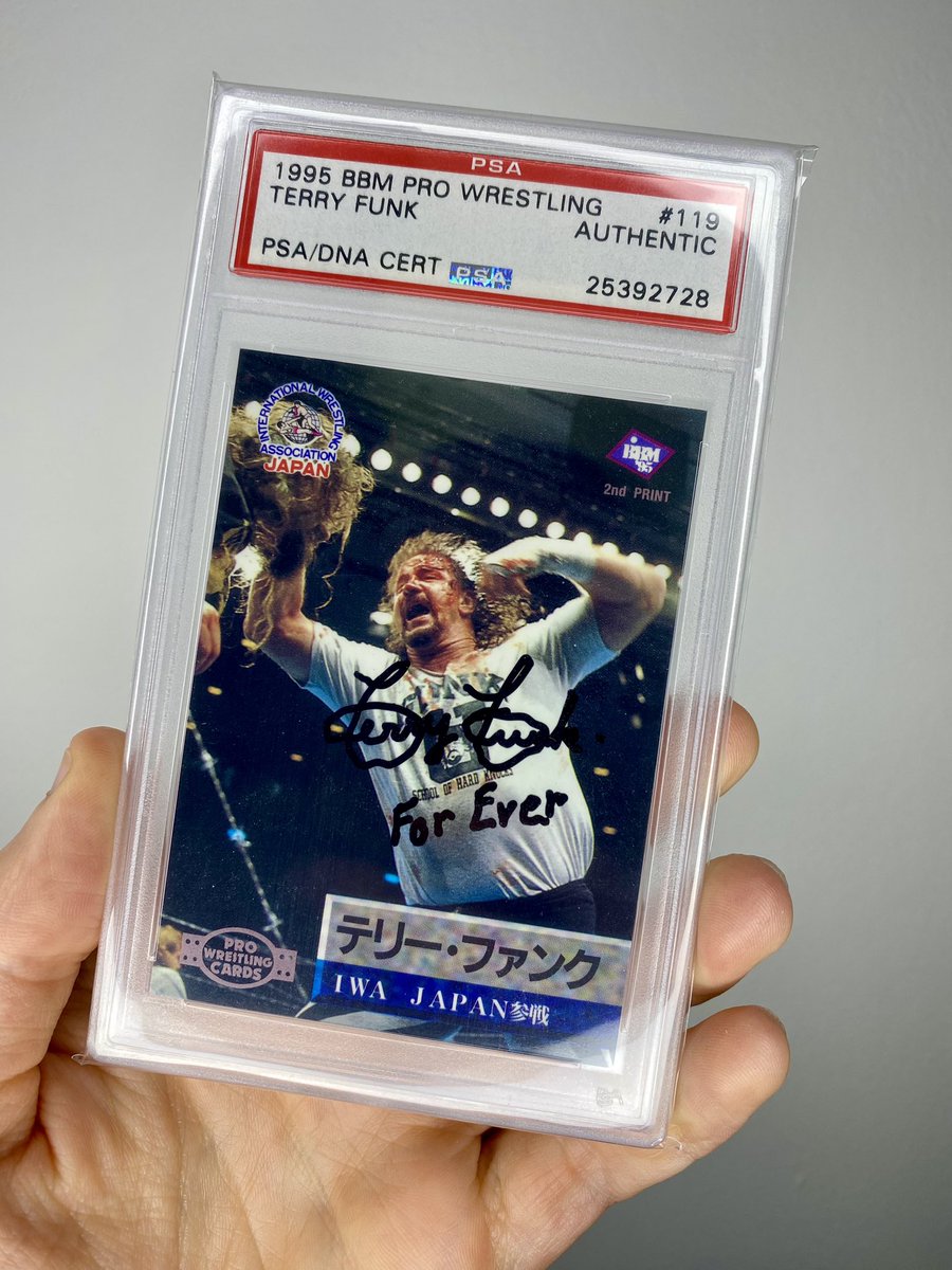 One of my favourite cards in my collection. Terry Funk forever. #wrestlingcardwednesday