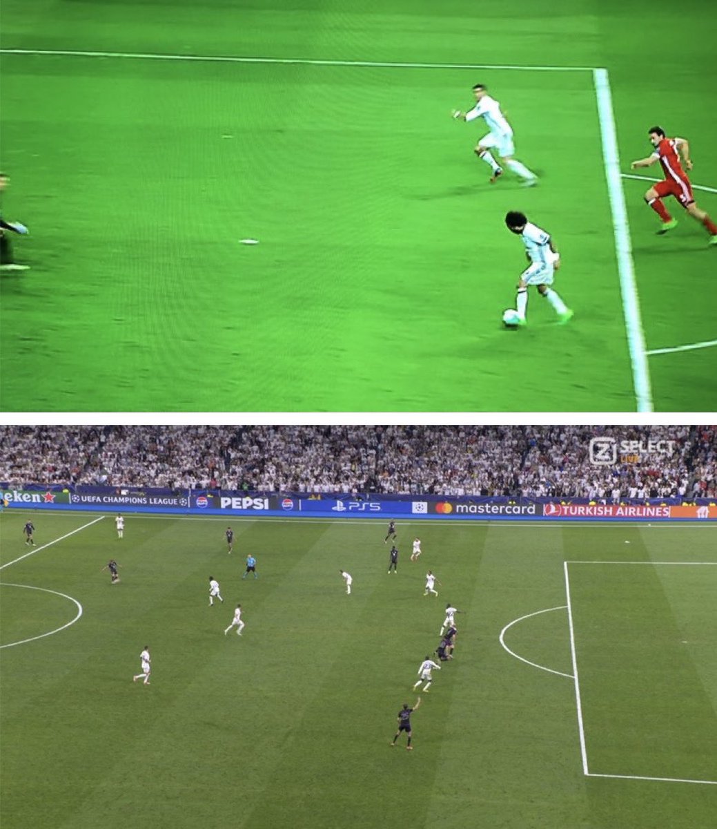 7 years apart. Real Madrid profiting off of a falsely called offside rule by the ref

Some things never change