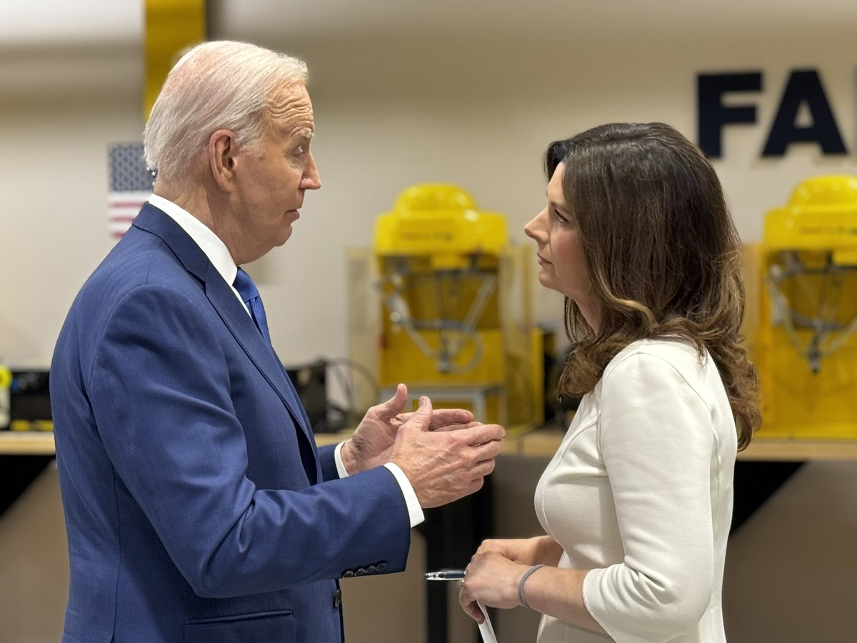 Behind the scenes of Erin Burnett’s exclusive interview with President Biden in Wisconsin. Airs tonight at 7pET on @CNN