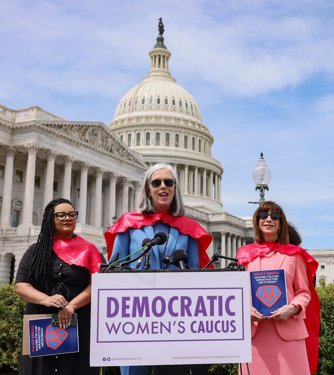 @DemWomenCaucus @HouseDemocrats @WhipKClark @RepKManning With her golden lasso of truth, @WhipKClark shows us that #ChildCare is a public good, exposing the lie that it’s a private issue. This Supermom led the Child Care Stabilization Act in the House to shield providers from closure and protect the care our families need.