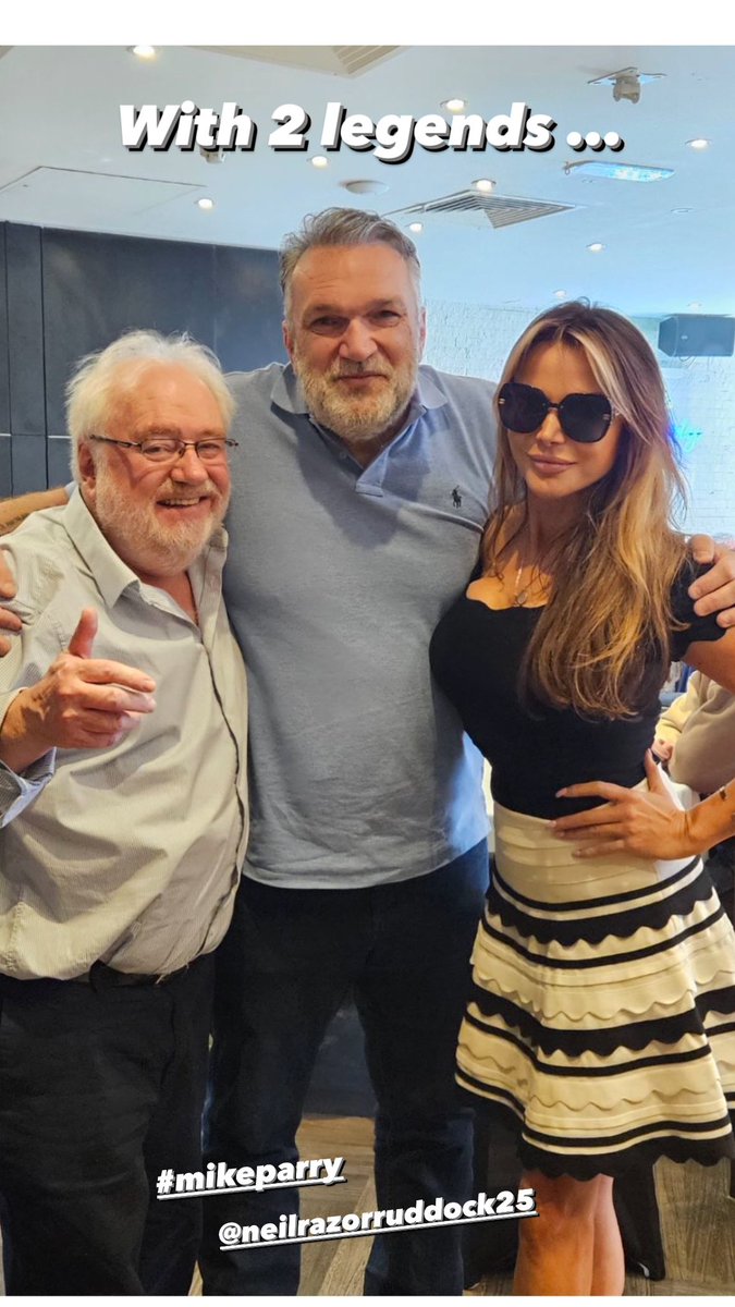 With 2 legends today @mikeparry8 @RealRazor … we go back a long way