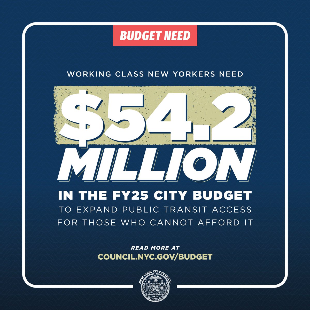 Fair Fares is a lifeline for working class New Yorkers who use public transit to meet their daily obligations. In this year’s city budget, we’re calling for expanded funding to allow even more New Yorkers to access low-cost transportation. council.nyc.gov/press/2024/05/…