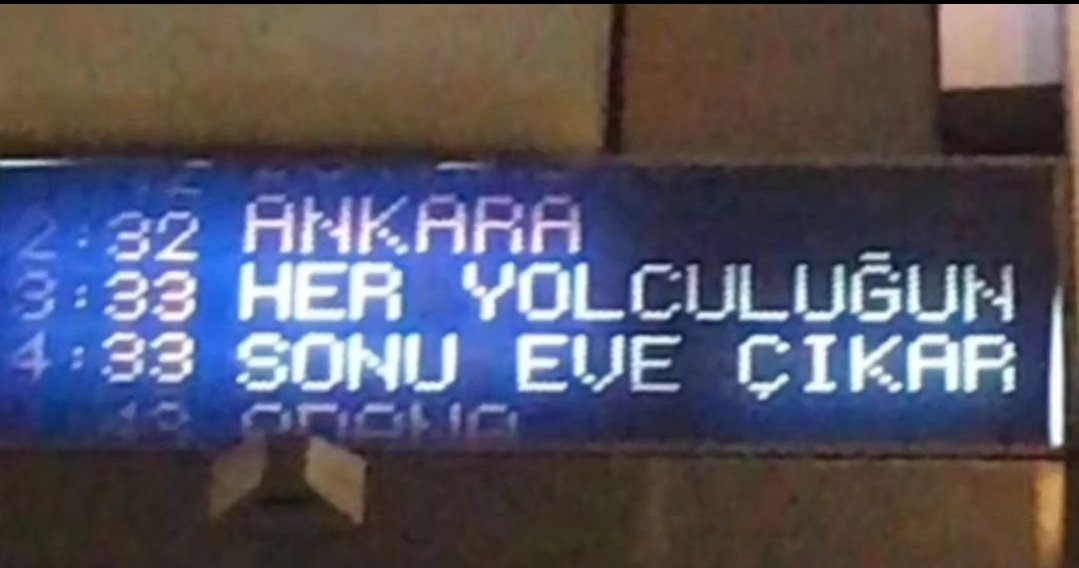 her yolculuğun sonu eve çıkar