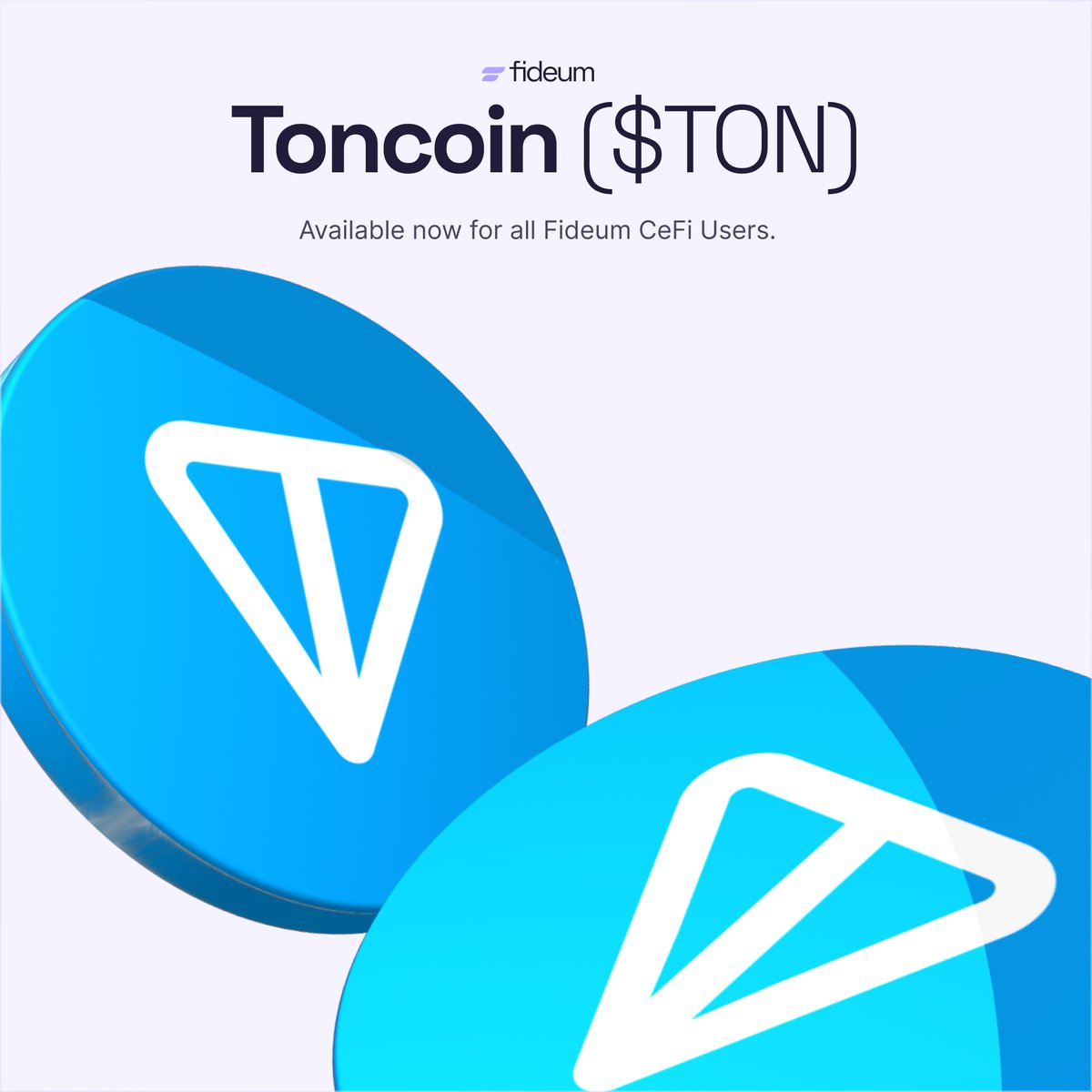$TON is now available to all Fideum CeFi Users. Users can log in to send, receive, exchange or store these assets at app.blockbank.ai, as well as through the #Fideum iOS and Android apps. Please refresh your app to start trading.