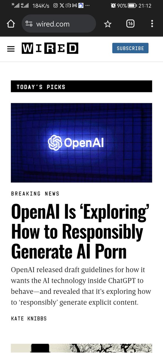 OpenAI is Exploring How to Responsibly Generate AI porn

Is this true
#OpenAI #AI #AINews