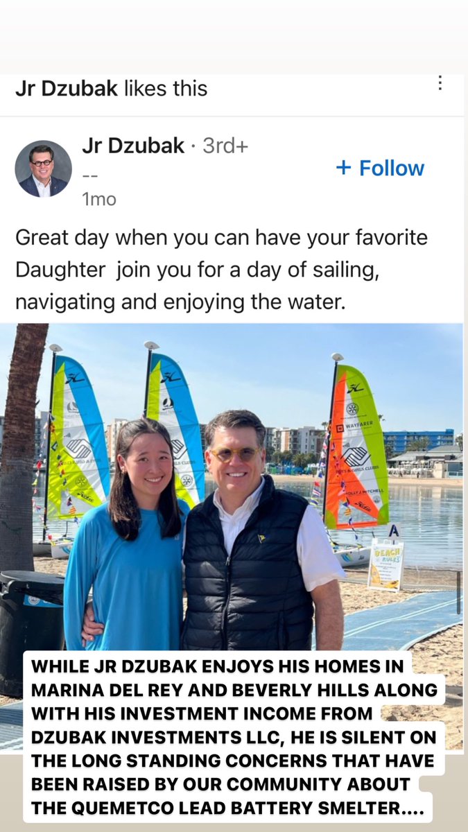 #BoycottQuemetco #BoycottBoysAndGirlsClub #BoycottJrDzubak The director of <a href="/wsgvbgc/">Boys & Girls Clubs of West San Gabriel Valley</a> was sued for civil rights violations, is a yacht sailing Beverly Hills fixture who passes his time sailing in Marina Del Rey. He doesn’t breathe the same air we have to breathe… #SayNoToQuemetco